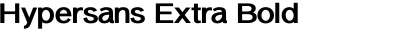 Hypersans Extra Bold + Extra Bold Italic